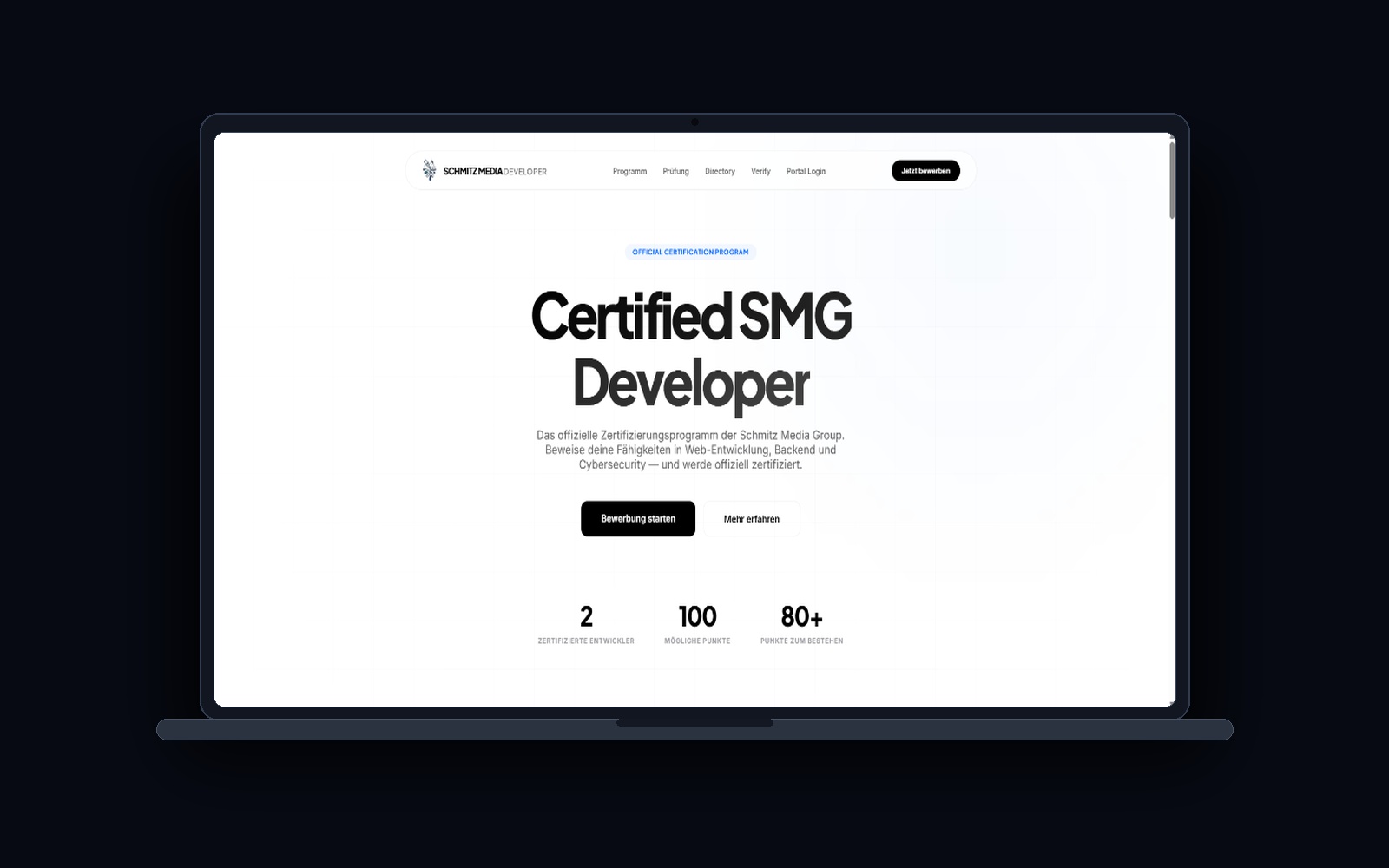 Certified SMG Developer Platform